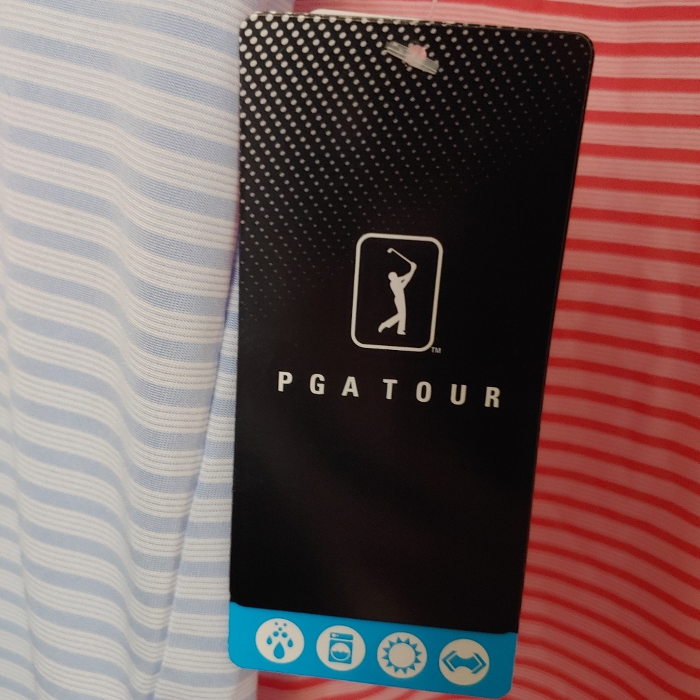 2 PGA Tour Golf Polos Men's Small - Picture 3 of 6